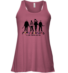 Horror Friends Jason Voorhees Freddy Krueger Texas Chain Saw Michael Myers Shirt Racerback Tank - NFLFanGift