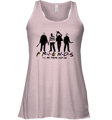 Horror Friends Jason Voorhees Freddy Krueger Texas Chain Saw Michael Myers Shirt Racerback Tank - NFLFanGift