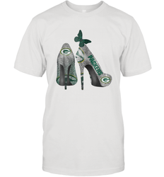 NFL Green Bay Packers Rhinestone High Heels Men's T-Shirt - NFLFanGift