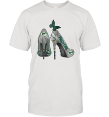 NFL Green Bay Packers Rhinestone High Heels Men's T-Shirt - NFLFanGift