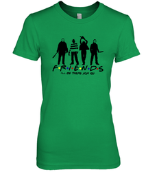 Horror Friends Jason Voorhees Freddy Krueger Texas Chain Saw Michael Myers Shirt Women's The Boyfriend Tee - NFLFanGift