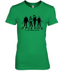 Horror Friends Jason Voorhees Freddy Krueger Texas Chain Saw Michael Myers Shirt Women's The Boyfriend Tee - NFLFanGift