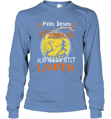 Mein Besen ist zerbrochen also geh ich jetzt Laufen Halloween Long Sleeve T-Shirt - NFLFanGift