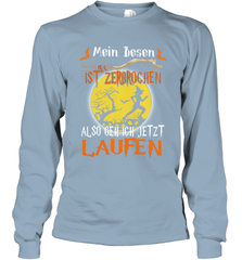 Mein Besen ist zerbrochen also geh ich jetzt Laufen Halloween Long Sleeve T-Shirt - NFLFanGift