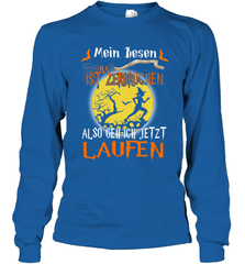 Mein Besen ist zerbrochen also geh ich jetzt Laufen Halloween Long Sleeve T-Shirt - NFLFanGift