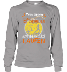 Mein Besen ist zerbrochen also geh ich jetzt Laufen Halloween Long Sleeve T-Shirt - NFLFanGift