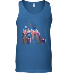 NFL New York Giants High Heel Butterfly Rhinestone Tide Tank Top - NFLFanGift
