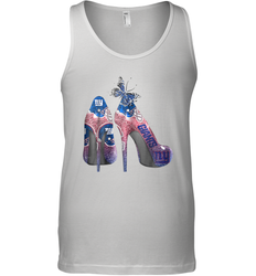 NFL New York Giants High Heel Butterfly Rhinestone Tide Tank Top - NFLFanGift