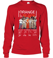 Orange is the new black signature Youth Long Sleeve T-Shirt - NFLFanGift