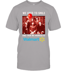 Horror character movie We used to smile and then we worked at Walmart Men's T-Shirt - NFLFanGift