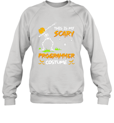 This Is My Scary Programmer Costume Dabbing Skeleton Pumpkin Halloween Crewneck Sweatshirt - NFLFanGift