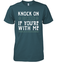 Oakland Football Knock On Wood If you're With Me Men's Premium T-Shirt - NFLFanGift