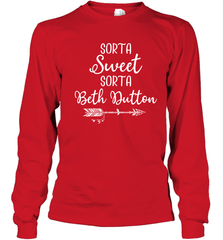 Beth Dutton Sorta Sweet Sorta Beth Dutton Youth Long Sleeve T-Shirt - NFLFanGift