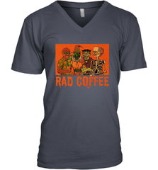 Rad Coffee Halloween Men's Vneck - NFLFanGift