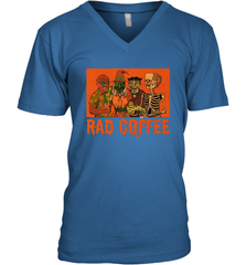 Rad Coffee Halloween Men's Vneck - NFLFanGift