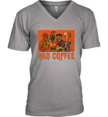 Rad Coffee Halloween Men's Vneck - NFLFanGift