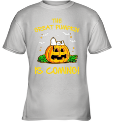 The Great Pumpkin Is Coming Snoopy Halloween Youth T-Shirt - NFLFanGift