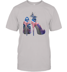 NFL New York Giants High Heel Butterfly Rhinestone Tide Men's T-Shirt - NFLFanGift