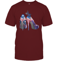 NFL New York Giants High Heel Butterfly Rhinestone Tide Men's T-Shirt - NFLFanGift