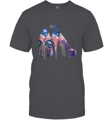 NFL New York Giants High Heel Butterfly Rhinestone Tide Men's T-Shirt - NFLFanGift