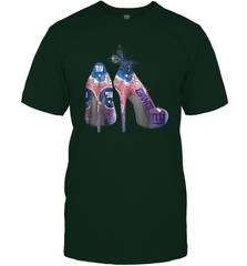 NFL New York Giants High Heel Butterfly Rhinestone Tide Men's T-Shirt - NFLFanGift