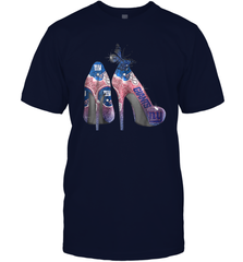 NFL New York Giants High Heel Butterfly Rhinestone Tide Men's T-Shirt - NFLFanGift