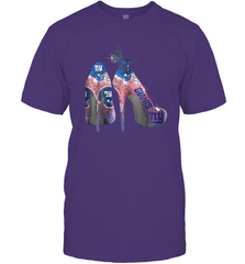 NFL New York Giants High Heel Butterfly Rhinestone Tide Men's T-Shirt - NFLFanGift