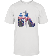 NFL New York Giants High Heel Butterfly Rhinestone Tide Men's T-Shirt - NFLFanGift