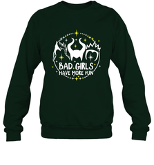 Bad Girls Have More Fun Halloween Maleficent Witch Costume Crewneck Sweatshirt - NFLFanGift