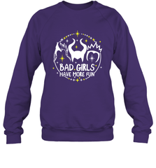 Bad Girls Have More Fun Halloween Maleficent Witch Costume Crewneck Sweatshirt - NFLFanGift