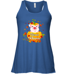 Blessing Nana Pig Pumpkin Halloween Racerback Tank - NFLFanGift