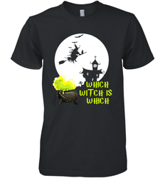 Which Witch Is Witches Halloween Costume Halloween Witches Teacher Men's Premium T-Shirt - NFLFanGift