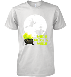 Which Witch Is Witches Halloween Costume Halloween Witches Teacher Men's Premium T-Shirt - NFLFanGift