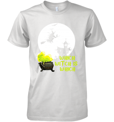 Which Witch Is Witches Halloween Costume Halloween Witches Teacher Men's Premium T-Shirt - NFLFanGift