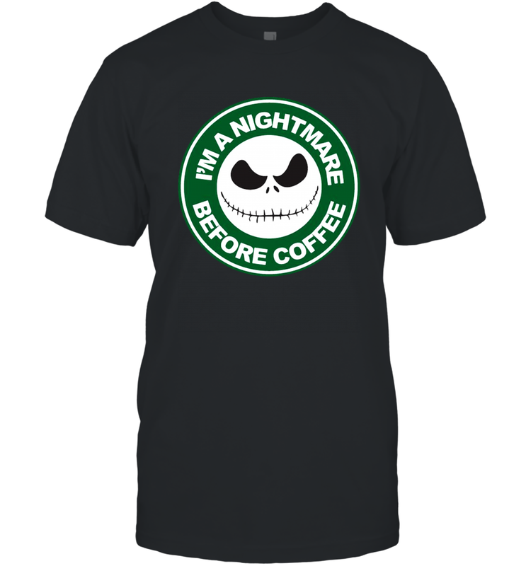 Starbucks Inspired Jack Skellington Coffee I'm A Nightmare Before Coffee Men's T-Shirt - NFLFanGift