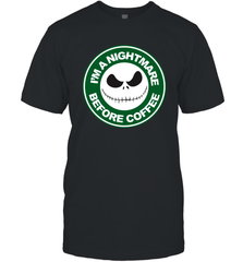 Starbucks Inspired Jack Skellington Coffee I'm A Nightmare Before Coffee Men's T-Shirt - NFLFanGift