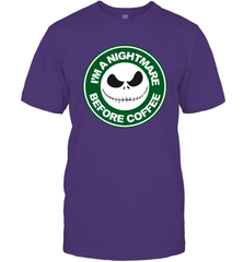 Starbucks Inspired Jack Skellington Coffee I'm A Nightmare Before Coffee Men's T-Shirt - NFLFanGift