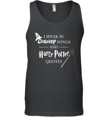 I Speak In Disney Songs And Harry Potter Quotes Tank Top - NFLFanGift