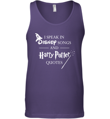 I Speak In Disney Songs And Harry Potter Quotes Tank Top - NFLFanGift
