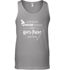 I Speak In Disney Songs And Harry Potter Quotes Tank Top - NFLFanGift