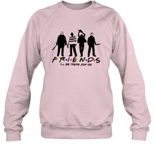 Horror Friends Jason Voorhees Freddy Krueger Texas Chain Saw Michael Myers Shirt Crewneck Sweatshirt - NFLFanGift