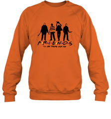 Horror Friends Jason Voorhees Freddy Krueger Texas Chain Saw Michael Myers Shirt Crewneck Sweatshirt - NFLFanGift