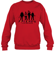 Horror Friends Jason Voorhees Freddy Krueger Texas Chain Saw Michael Myers Shirt Crewneck Sweatshirt - NFLFanGift