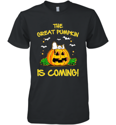 The Great Pumpkin Is Coming Snoopy Halloween Men's Premium T-Shirt - NFLFanGift