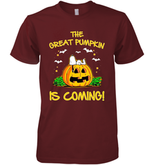 The Great Pumpkin Is Coming Snoopy Halloween Men's Premium T-Shirt - NFLFanGift