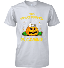 The Great Pumpkin Is Coming Snoopy Halloween Men's Premium T-Shirt - NFLFanGift