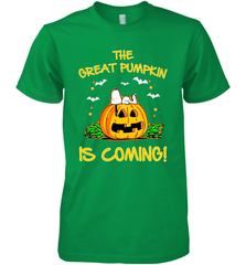 The Great Pumpkin Is Coming Snoopy Halloween Men's Premium T-Shirt - NFLFanGift