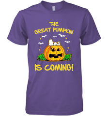 The Great Pumpkin Is Coming Snoopy Halloween Men's Premium T-Shirt - NFLFanGift