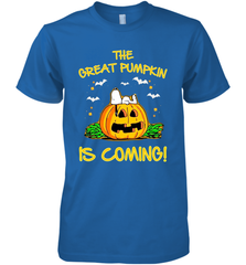 The Great Pumpkin Is Coming Snoopy Halloween Men's Premium T-Shirt - NFLFanGift