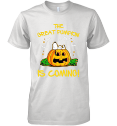The Great Pumpkin Is Coming Snoopy Halloween Men's Premium T-Shirt - NFLFanGift